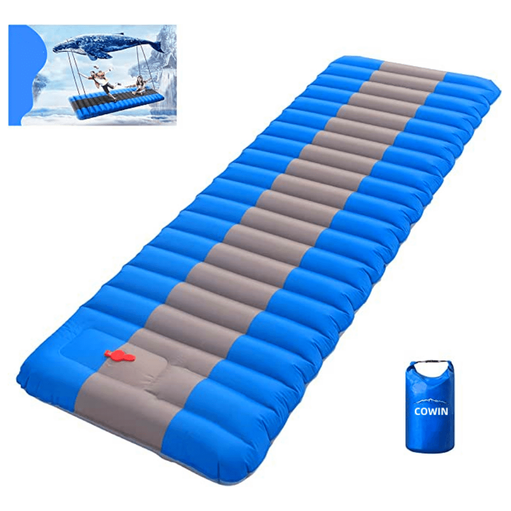 Camping Sleeping Pad, Extra Thickness 4.7 Inch Inflatable Sleeping Mat
