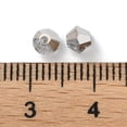 thumbnail image 3 of 1 bag Electroplate Glass Beads Half Plated Bicone Gainsboro 4x4x3.5mm Hole: 1mm 720pcs/bag, 3 of 3