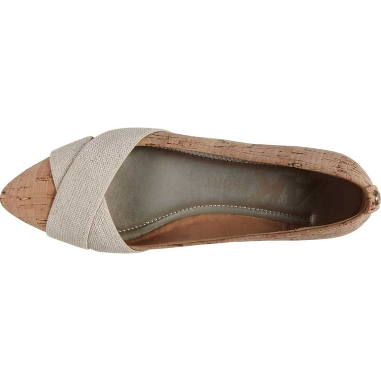 Women s Anne Klein Oalise Flat Cork 6.5 M Walmart