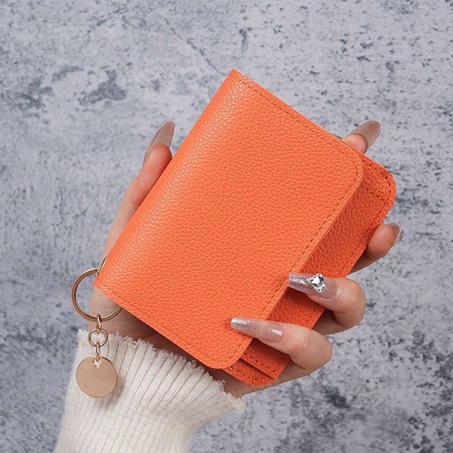 ZZkhGO Women's Multifunctional Card Wallet, Zipper Coin Purse with Multiple Slots, Compact Bifold Leather Organizer