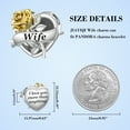thumbnail image 2 of JIAYIQI Wife Charms Fit Charm Bracelet Love Charm Valentine's Day Gift for Wife, 2 of 6