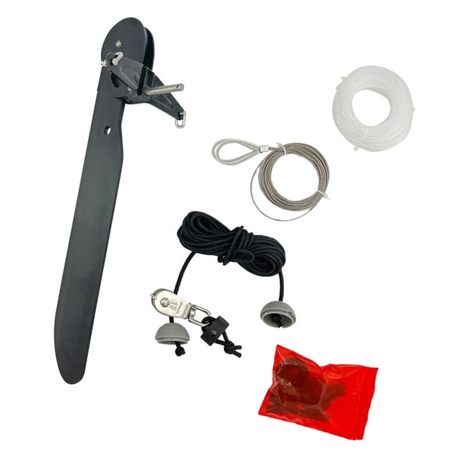 Timón de kayak, control de pie para cola del , soporte de timón para embarcación de pesca, ligero para canoa, pesca, kayaks