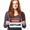 thumbnail image 4 of Danger Acetylene Sign, OSHA Danger Sign,, 4 of 8