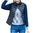 thumbnail image 4 of Hueook Winter Vest for Women Lightweight Warm Winter Coats Polar Soft Vests Outerwear with Zip Up Pockets Sleeveless Jacket for Winter 50% Off Clearance, 4 of 9