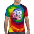 thumbnail image 2 of Wild Bobby, Cute Trippy Space Cat Riding Pizza, Animal Lover, Tie-Dye Tees, Reactive Rainbow, X-Large, 2 of 3