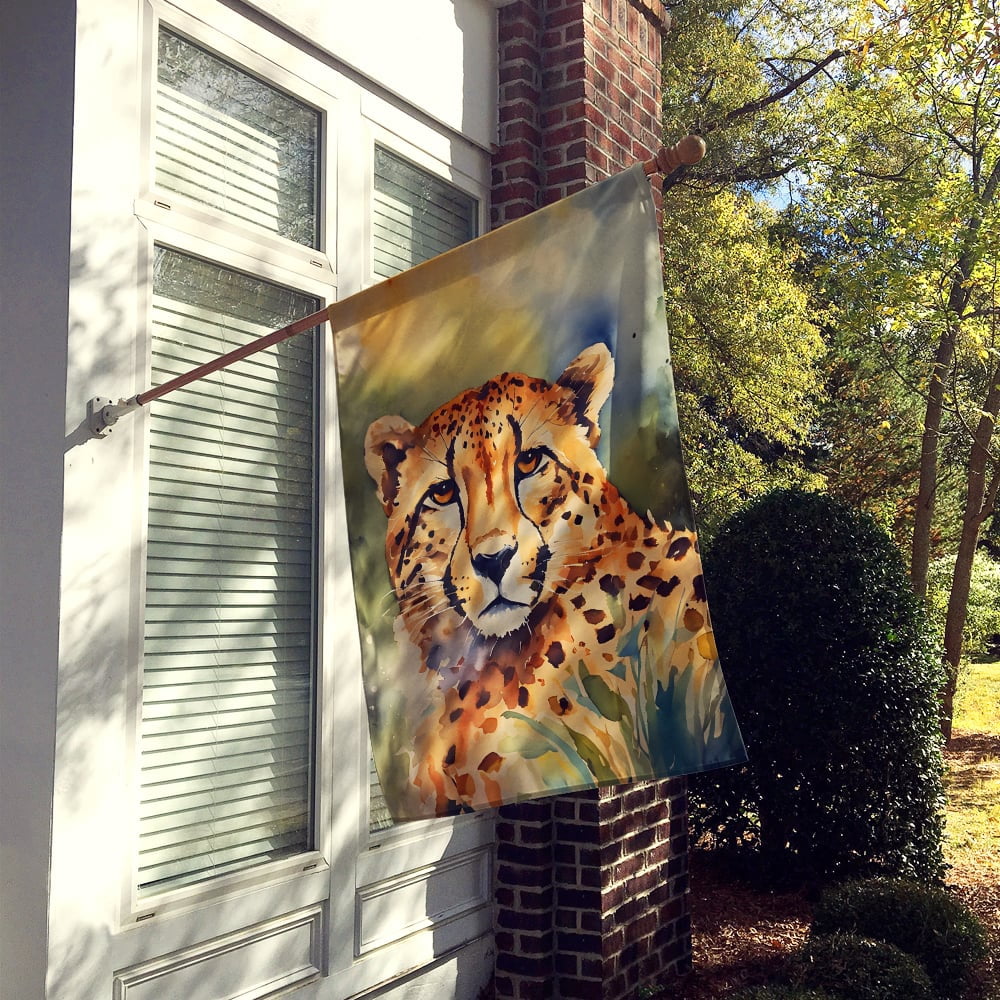 Cheetah House Flag 28 in x 40 in