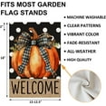 thumbnail image 5 of Fall Garden Flag 12x18 Inch Double Sided Outside, Autumn Pumpkin Welcome Seasonal Small Yard Outdoor Flag (White-Polka-Dot-NO.10), 5 of 6