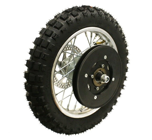 works on ALL VERSIONS! Razor MX500 & MX650 Dirt Rocket FRONT Wheel Assembly 