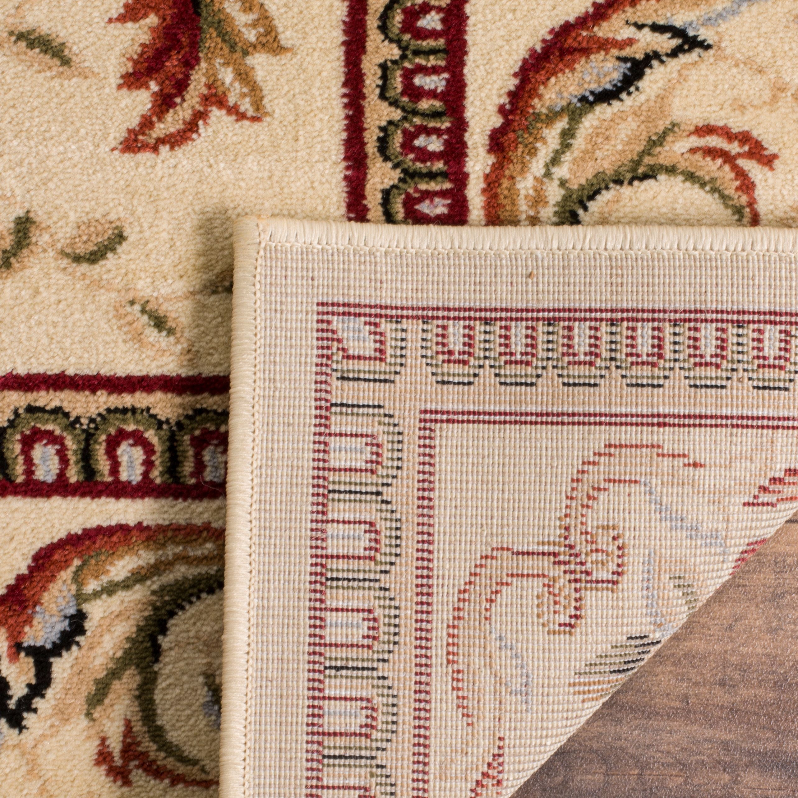 SAFAVIEH Lyndhurst Beatrix Floral Bordered Area Rug, Ivory, 10' x 14'