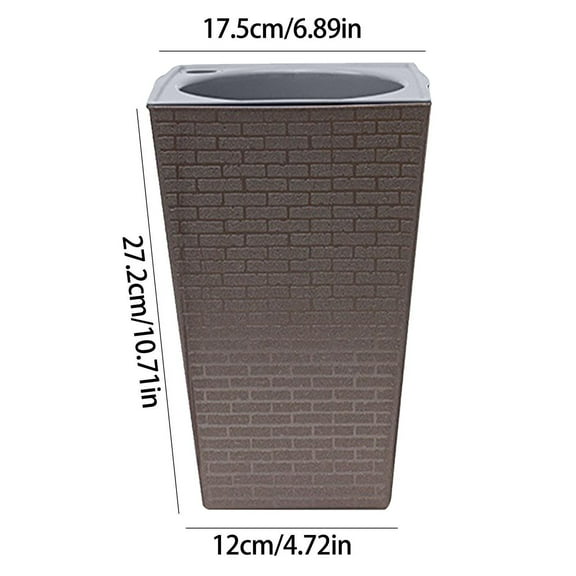 Yaoyar Heavy Duty Tall Planter, Indoor/Outdoor Grande Plant, Tree, Flower Pot Self-Watering Plantser for Home Office Front Porch Decks