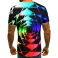 thumbnail image 4 of Njoeus Gym Tops Men's Tee-Shirts Men's T-Shirt Abstract Tie-Dyed Blouses Short Sleeve Round Neck Fashion Casual Daily Holiday T-Shirt Top Blouses Summer Tops for Men 2024, 4 of 5