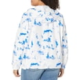 thumbnail image 2 of Levis Womens Retro Hooded Rain Windbreaker Jacket Standard  Plus Sizes Plus Size 2X Blue Tie Dye, 2 of 5