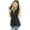 Black, variant on Womens Sleeveless Military Hooded Anorak Vest Jacket