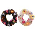 thumbnail image 1 of 2PCS Dame Cheveux Froissé Broderie Créative Cheveux Cravate Élastique Cheveux Corde, 1 of 10