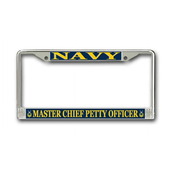 U.S. Navy Master Chief Petty Officer License Plate Frame