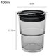 thumbnail image 3 of Taza de paja con tapa Taza de bebida a prueba de polvo para el hogar Taza de agua de té de usos múltiples a prueba de gris 125x90mm Macarena Copas de paja, 3 of 7