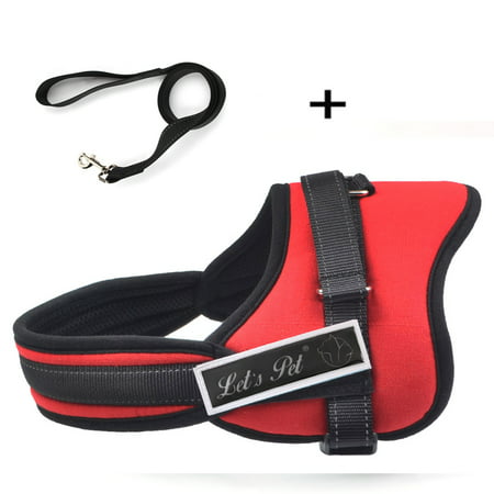 Adjustable Soft No Pull Padded Dog Harness For Large Medium Small Dogs With Dog (Best Small To Medium Dogs)