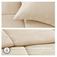 thumbnail image 3 of Comforter Set, Medium Weight - Down Alternative - Ultra Soft Microfiber - King/California King Size 3 Pieces Set with 1 Comforter and 2 Pillow Shams (King/Cal King, Ivory), 3 of 7
