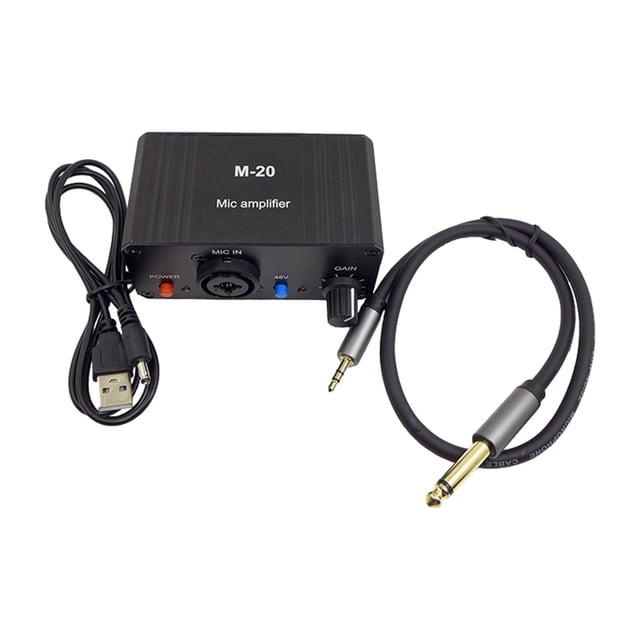 Amplificador de preamplificación de micrófono Sunnimix M-20 48V 65 a 35