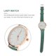 thumbnail image 2 of FELTECHELECTR 1 reloj de pulsera informal de cuero para mujer, reloj de cuarzo para niñas (verde), 2 of 6