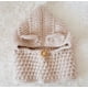 thumbnail image 5 of Gorro de punto europeo y americano, protección para los oídos de lana de oso de dibujos animados, capa para exteriores, gorro con protección para el cuello para niños (beige), 5 of 5