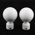 thumbnail image 2 of Abbracc Paire Décorative Supports de Tringle à Rideau Type 3 - Type 3 - Blanc, 2 of 8