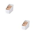thumbnail image 1 of Maytalsory Boîte de Rangement Grande Praticité Grand Application Cloison Détachable Grande Capacité Boîte de Rangement en Plastique Panier de Rangement Blanc Trapézoïde 2 Ensembles, 1 of 6