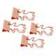 thumbnail image 1 of Clips De Papel En Forma De Flor, Hermosa Fuerza De Sujeción Fuerte, 100 Piezas, Abrazadera De Cola Larga Hueca De Flor Para Trabajar, 1 of 8