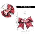 thumbnail image 3 of Versatile Glittering Bowknot Keychain Decorative Accessory for Purses Wallets Cheerleader Inspired Key Holder, 3 of 8
