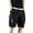 Black, variant on Loose Fit Cargo Bermuda Shorts Men Mens Cargo Shorts Breathable Casual Fishing Outdoor Cargo Shorts