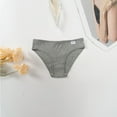 thumbnail image 3 of YDDIAN Teens Underwear Cotton Big Girls' Panties Low Rise V Waist 10-Pack Gray S, 3 of 4