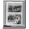 thumbnail image 2 of Historic Framed Print, Young bucks on the war-path Young bucks returning with spoils.drawn by Sol Eytinge, Jun., from sketch by Theo. R. Davis., 17-7/8" x 21-7/8", 2 of 9