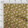 thumbnail image 2 of oneOone Viscose Jersey Dark Olive Green Fabric Floral Sewing Fabric By The Yard Printed Diy Clothing Sewing Supplies 60 Inch Wide, 2 of 4