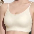 thumbnail image 3 of Xdegoge Women's Seamless Scoop Neck Bra with Adjustable Straps, Wireless Padded Support Soft Stretchy Brassiere for All-Day, 3 of 5
