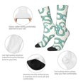 thumbnail image 3 of Fuzoiu Hand Drawn Snake Print Athletic Crew Socks for Men & Women,Casual Crew Socks,Above Ankle Crew Socks for Business, Casual, 3 of 6