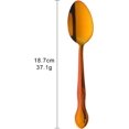 thumbnail image 2 of 12-Piece Stainless Steel Dinner Spoons with Flower Edge, Stainless Steel Dinner Spoons Set, Spoon Dessert Spoons for Home, Kitchen or Restaurant - 7.3 Inches-Red, 2 of 6