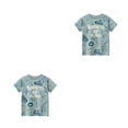 thumbnail image 2 of Jumpingount Camiseta de dibujos animados de verano para niños, estampado de animales, estilo , elástico, , transpirable, ropa informal de moda 120cm 2Conjunto, 2 of 6