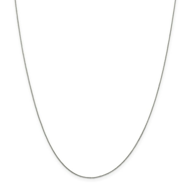 925 Sterling Silver .95mm Round Franco Chain Necklace Pendant Charm