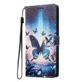thumbnail image 2 of Butterfly Love Flower Wallet Case for TCL 605 / TCL 60 SE, PU Leather Flip Folio Cover, Card Slots, Magnetic Closure, Kickstand, Shockproof Phone Case,Blue Butterfly,For TCL 605 / TCL 60 SE, 2 of 6