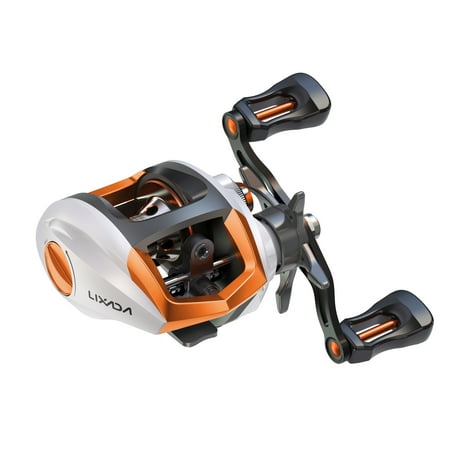 Lixada 12+1 Ball Bearings Baitcasting Reel Fishing Fly High Speed Fishing Reel with Magnetic Brake System