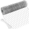 thumbnail image 1 of 13.7 In x 32.8 FT Galvanized Hexagonal Wire Mesh for Garden & Poultry Fencing, 1 of 8