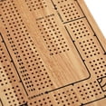 thumbnail image 4 of Tabla de cribbage WE Games para 4 jugadores de madera con pinzas de plástico, 4 of 8