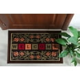 thumbnail image 3 of Ottomanson Machine Washable Non-Slip Rubberback Floral Border 2x3 Entryway Doormat, 20" x 30", Multicolor, 3 of 9