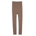 thumbnail image 1 of Sonducket Ropa térmica para mujer, ropa de dormir portátil de Color sólido con encaje a la moda, cálida, de manga larga, de repuesto para invierno y conjuntos de ropa Pantalón Marrón Oscuro Sonducket AP013761-03, 1 of 6