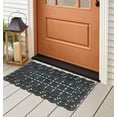 thumbnail image 6 of A1 Home Collections Heavy Duty Indoor/Outdoor Decorative Design Durable Rubber Doormat 22"X37", Black, 6 of 7