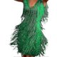 thumbnail image 1 of Women's Fringe Dress Sexy Feather Tassels Mini Dress, 1 of 5