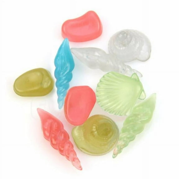 Pompotops 20 Pcs Glow In The Dark Stones Pebbles Rock For FISH TANK AQUARIUM OR