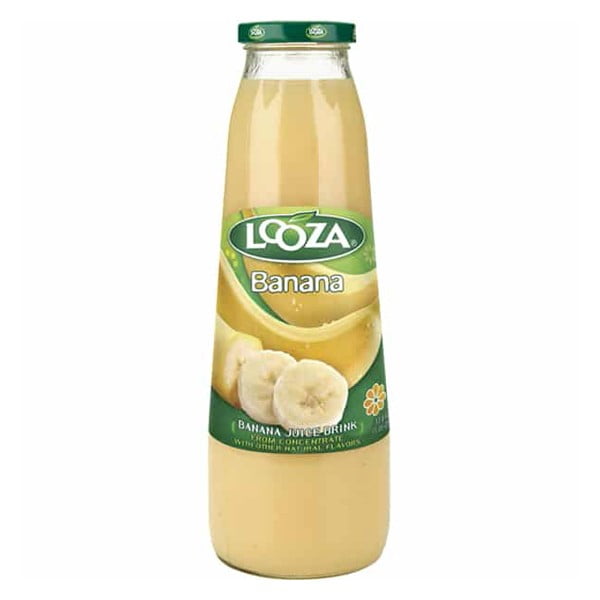 Looza Banana Juice Drink 33.8 oz Glass Bottles Pack of 6 Walmart