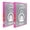 Fuchsia, variant on BAZIC 1/2" Fuchsia 3-Ring View Binder, Round Ring, 2 Pockets