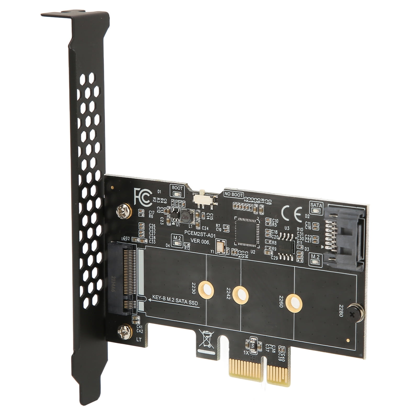 Carte D'extension PCI-E Vers M.2 NVMe - Adaptateur Pour SSD M2 NGFF (2230 à 2280) - 4